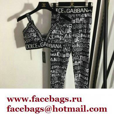 D & G logo printed sports suit 2022